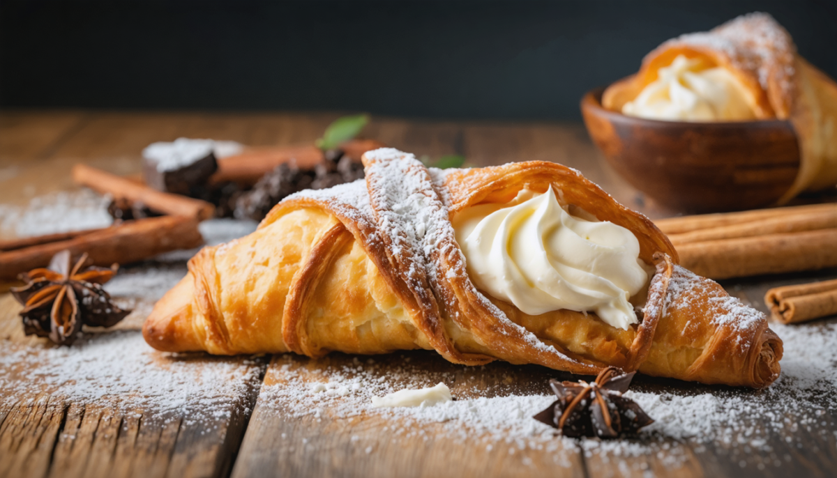 découvrez le cannoli feuilleté qui fait sensation sur tiktok, prêt en seulement 10 minutes pour un dessert rapide et délicieux.
