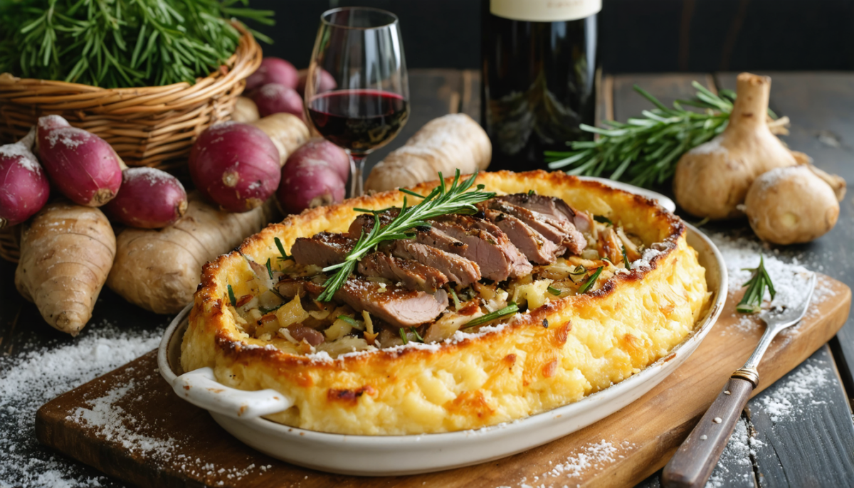 apprenez à préparer un parmentier de canard hivernal, une recette secrète qui ravira les palais des amateurs de saveurs authentiques et réconfortantes.