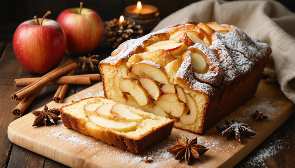 savourez notre gâteau pommes-mascarpone, un dessert moelleux et gourmand qui transformera vos goûters d'hiver en moments chaleureux et délicieux.