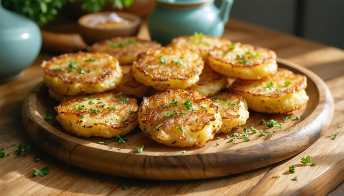 découvrez nos galettes de pommes de terre croustillantes au four, sans huile, pour un plaisir gourmand et sain que les enfants vont adorer !