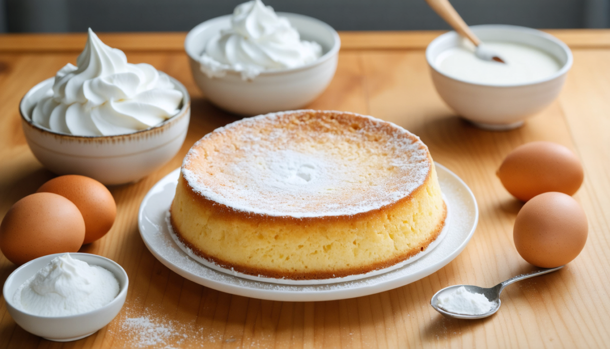 découvrez notre recette de gâteau magique sans farine, réalisée avec seulement 2 ingrédients pour une texture légère et aérienne en seulement 5 minutes. simple, rapide et délicieux !