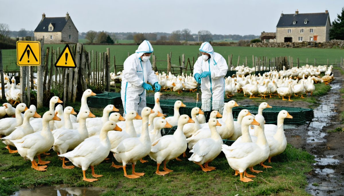 grippe aviaire en bretagne : surveillez de près les élevages de canards avec une vigilance maximale pour prévenir la propagation et protéger la filière locale.