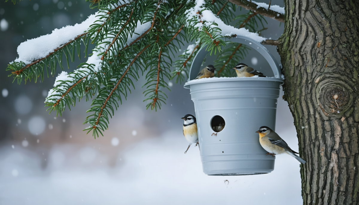 découvrez comment transformer vos pots en plastique en abris essentiels pour protéger les oiseaux durant l'hiver et contribuer à leur survie.