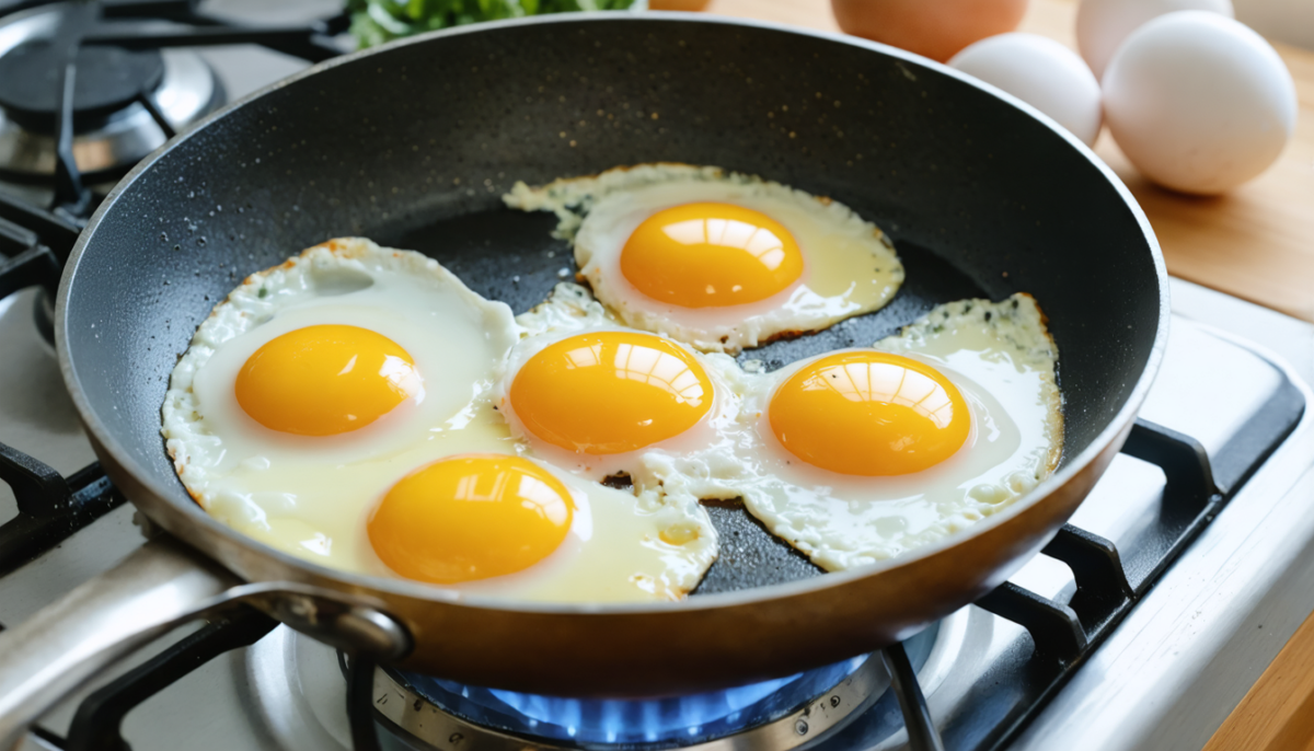 découvrez une recette innovante d'œufs préparés sans beurre ni huile, offrant un résultat surprenant et délicieux, parfait pour une cuisine légère et saine.