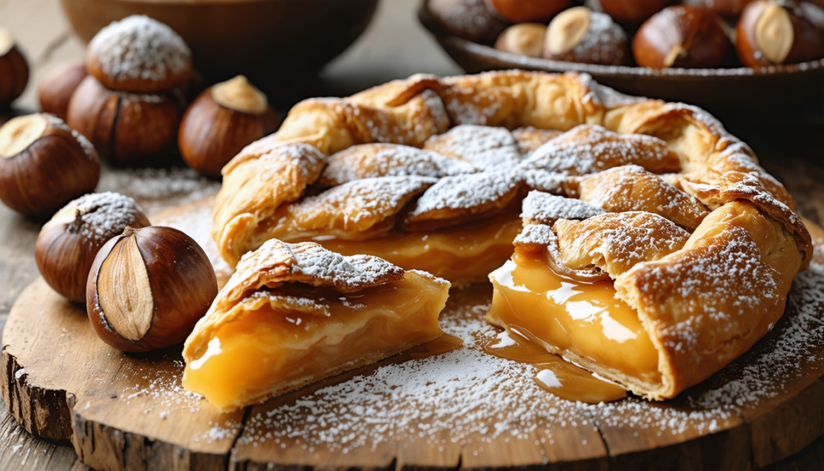 découvrez une galette à la crème de marrons irrésistible, une gourmandise qui séduit même les puristes grâce à sa texture fondante et son goût authentique.