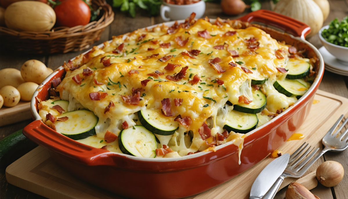 découvrez la courgiflette fondante, une délicieuse innovation qui réinvente la traditionnelle tartiflette avec une touche gourmande et savoureuse.
