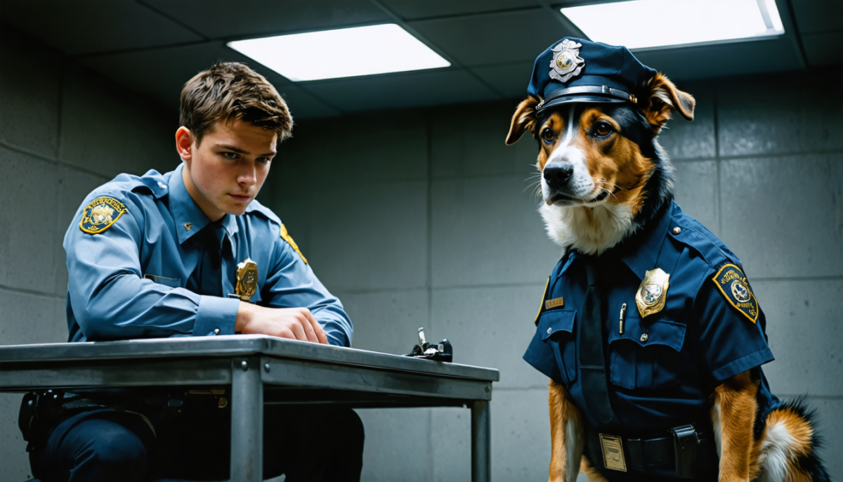découvrez l'histoire authentique d'un chien délaissé en garde à vue qui se transforme en un véritable agent de police, alliant courage et fidélité.