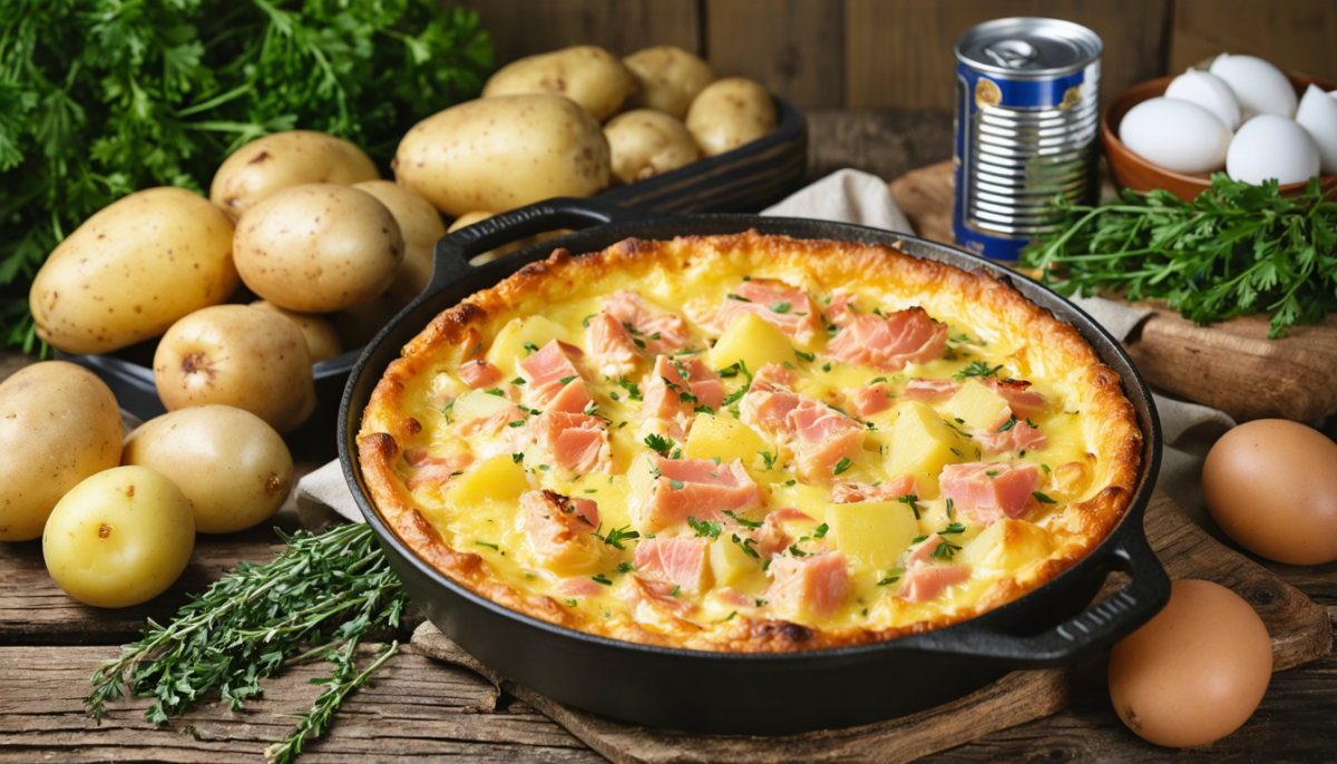 découvrez notre clafoutis original au thon et pommes de terre, une alternative savoureuse aux quiches classiques qui surprendra vos papilles !