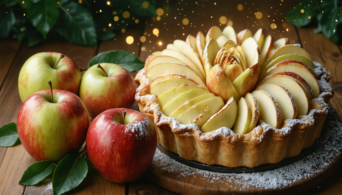 découvrez la tarte bouquet envoûtante aux quatre pommes, une recette magique et gourmande idéale pour célébrer une saint-valentin pleine de douceur et de saveurs.