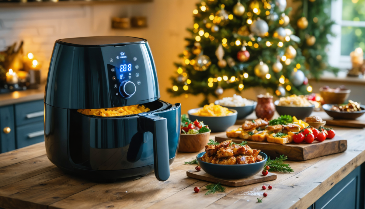 offrez un air fryer sous le sapin et découvrez 20 recettes incontournables à tester pour des repas rapides, sains et délicieux. idéal pour les fêtes et toute l'année !