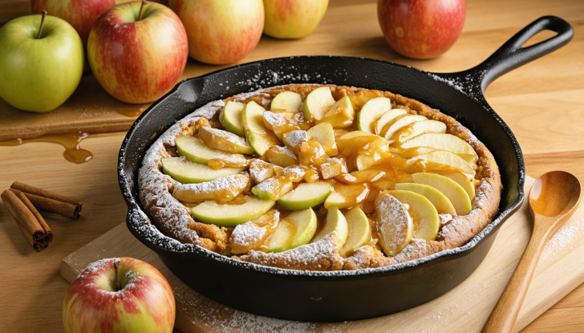 découvrez une recette rapide et surprenante de gâteau aux pommes sans cuisson au four, prêt en seulement 10 minutes à la poêle, idéal pour régaler tous les gourmands.
