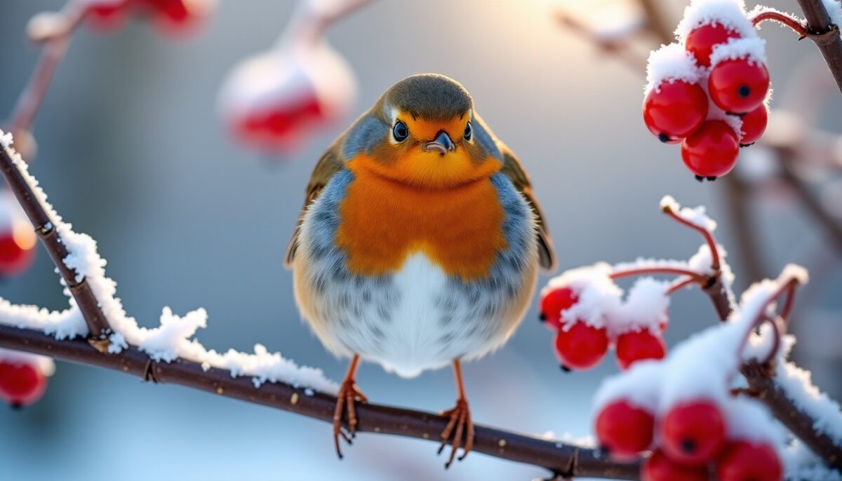 Rouges-gorges tout l'hiver : ces 2 aliments font le buzz dans votre jardin !