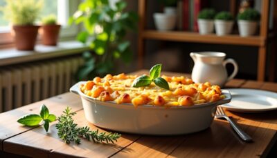 Gratin de pâtes express : recette simple pour un délice réconfortant