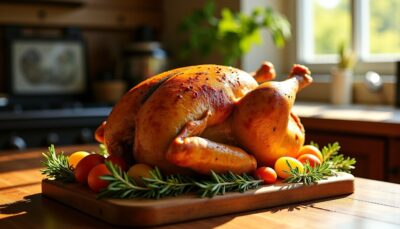 Cuisson du poulet au four : astuces express pour un rôti savoureux et doré